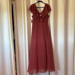 *NWT* Birdy Grey Spice Jackson Pleated Maxi Gown for Weddings